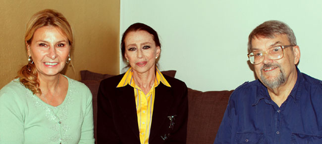 Svetlana Kesareva, Maja Plisetskaja och Anders Jörlén. Fotograf Anastasia Kirillova